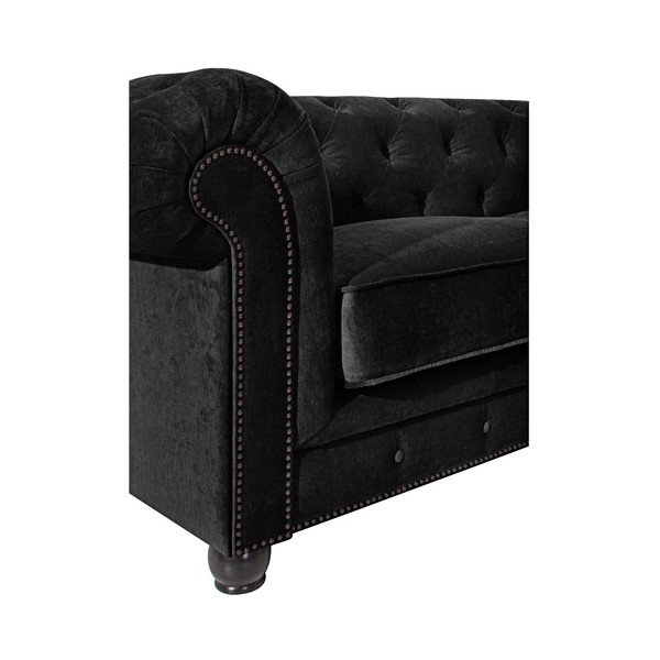 Černá pohovka Max Winzer Orleans Velvet, 216 cm-image-3
