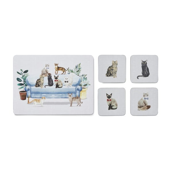 Постелки и подложки в комплект от 8 бр. Curious Cats – Cooksmart ®-image-3