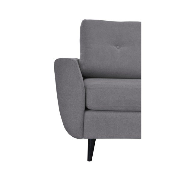 Šedé křeslo s tmavými nohami Mazzini Sofas Cedar-image-4