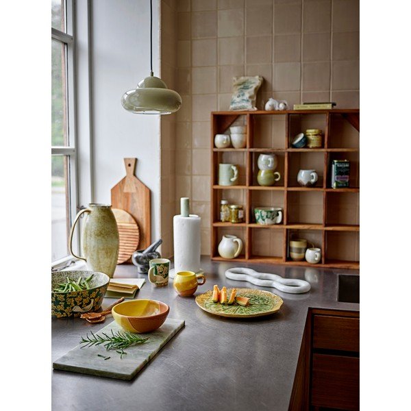 Светлозелена мраморна стойка за кухненска хартия ø 15 cm Emy – Bloomingville-image-2