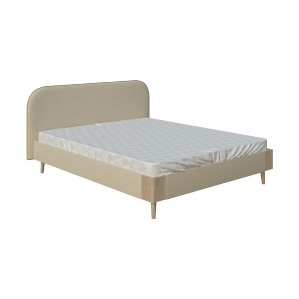 Бежово двойно легло , 140 x 200 cm Lagom Plain Soft - ProSpánek