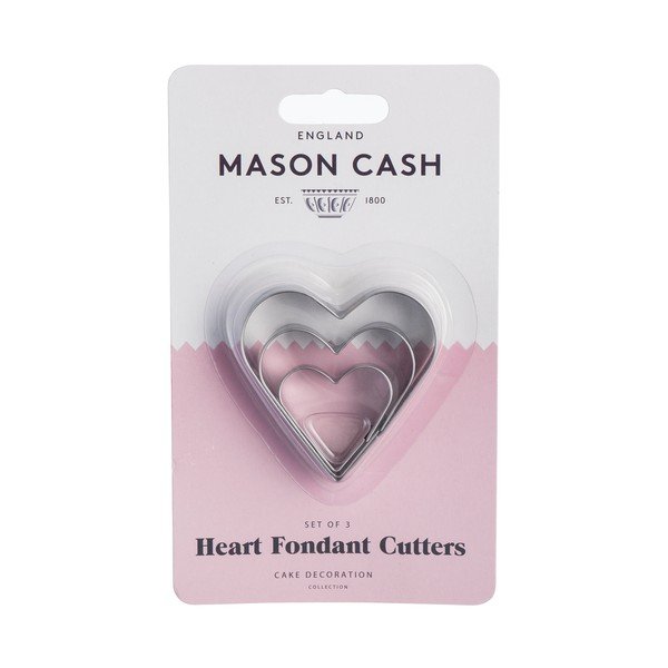 Комплект от 3 изрезки от неръждаема стомана с форма на сърце - Mason Cash-image-1
