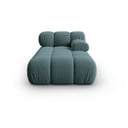Кадифен стол за отдих в цвят бензин (десен ъгъл) Bellis - Micadoni Home