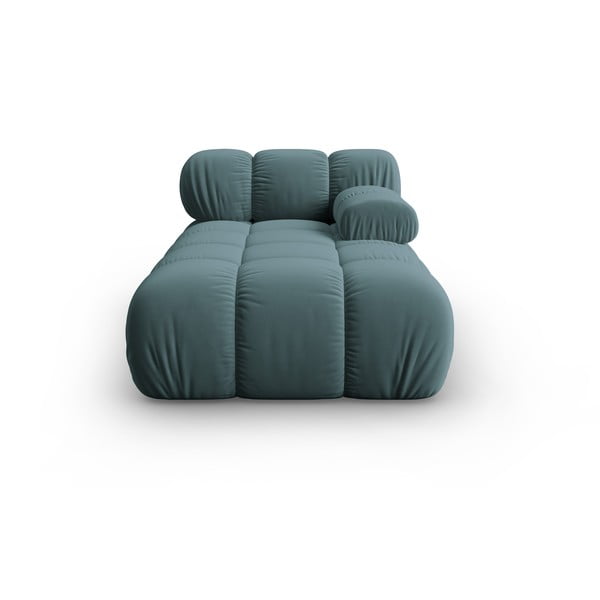 Кадифен стол за отдих в цвят бензин (десен ъгъл) Bellis - Micadoni Home