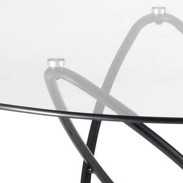 Трапезна маса с плот от закалено стъкло , ⌀ 120 cm Hula Hoop - Tomasucci-image-2