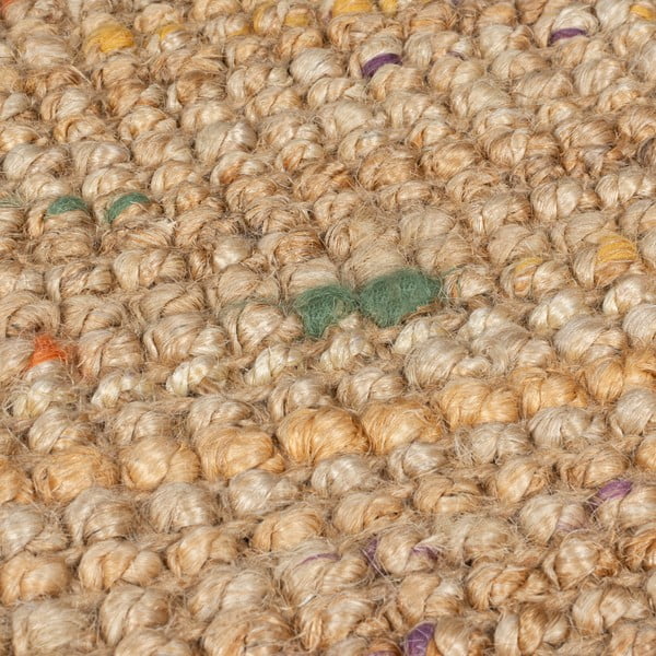 Ръчно изработен ютен килим в естествен цвят 160x230 cm Jute Boucle Multi – Flair Rugs-image-3