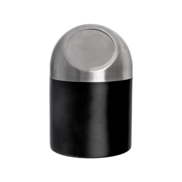 Черно кошче за боклук от неръждаема стомана 1,2 l BLACK – Orion-image-3