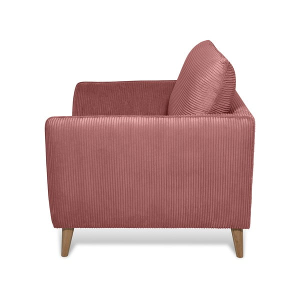Розово кресло от рипсено кадифе Paris – Scandic-image-3