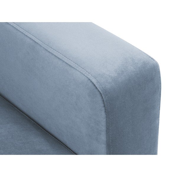 Светлосин кадифен диван , 220 см Harmony - Kooko Home-image-1