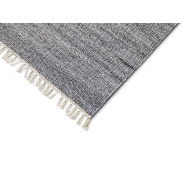 Тъмно сив килим за открито, изработен от рециклирана пластмаса Liso, 160 x 230 cm - Universal-image-2