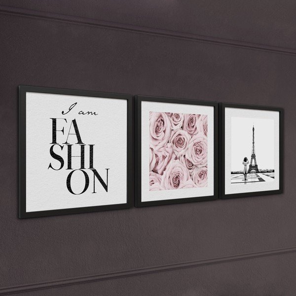 Картини в комплект от 3 бр. 30x40 cm Parisienne – Styler-image-2
