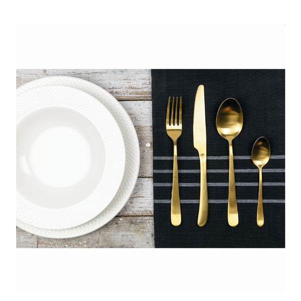 Стоманени прибори за хранене в златист цвят 24 броя. - VDE Tivoli 1996-image-2