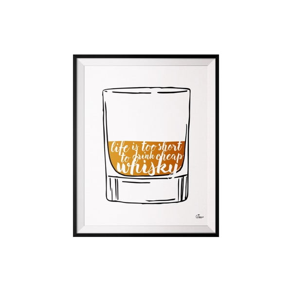 Plakát Whisky, 40x50 cm