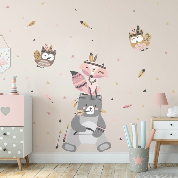 Детски стикери за стена Мечо индиец Sweet - Ambiance-image-1