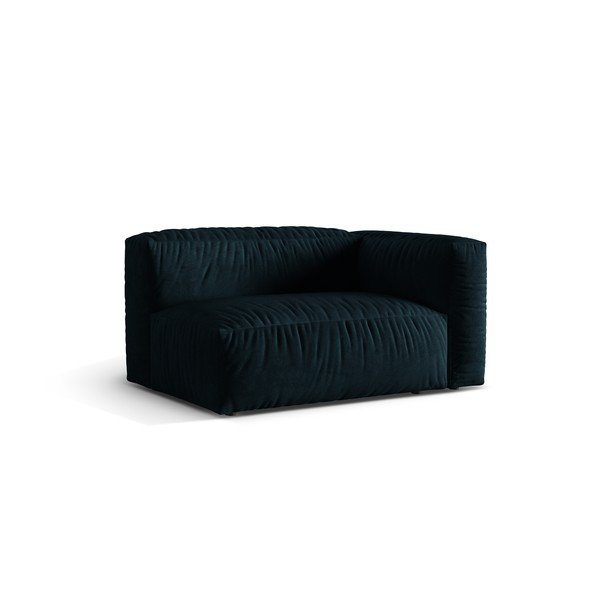 Тъмносин кадифен модул за диван (десен ъгъл) Martina – Micadoni -image-1