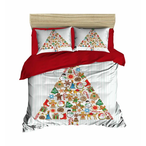 Коледно спално бельо за двойно легло с чаршаф Marisa, 160 x 220 cm - Mijolnir