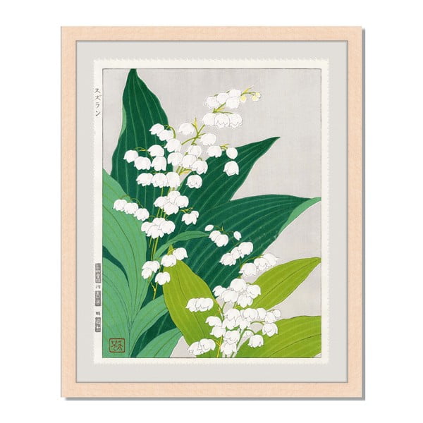 Obraz v rámu Liv Corday Asian Lily Of The Valley, 40 x 50 cm