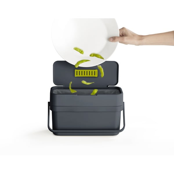 Черен контейнер за компостируеми отпадъци 4 л Compo - Joseph Joseph-image-3