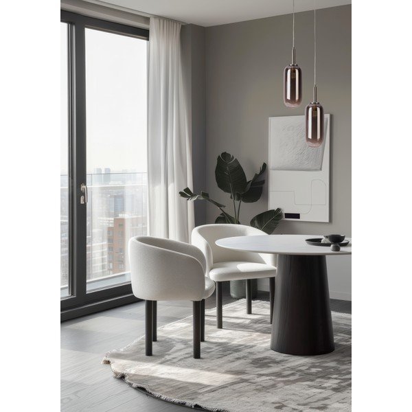 Антрацит LED висящо осветително тяло със стъклен абажур ø 13 cm Fiuggi – Candellux Lighting-image-1