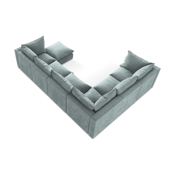 Син ъглов диван (ляв ъгъл/U форма) Manao – Makamii-image-3