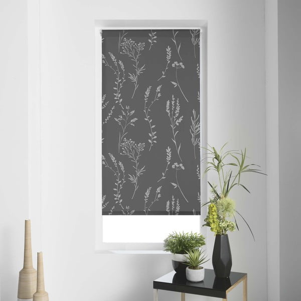 Антрацитна текстилна ролетна щора 90x180 cm Forelista – douceur d'intérieur