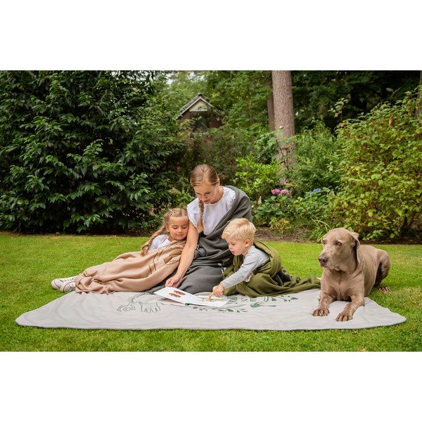 Зелено одеяло за пикник 130x180 cm – Esschert Design-image-2