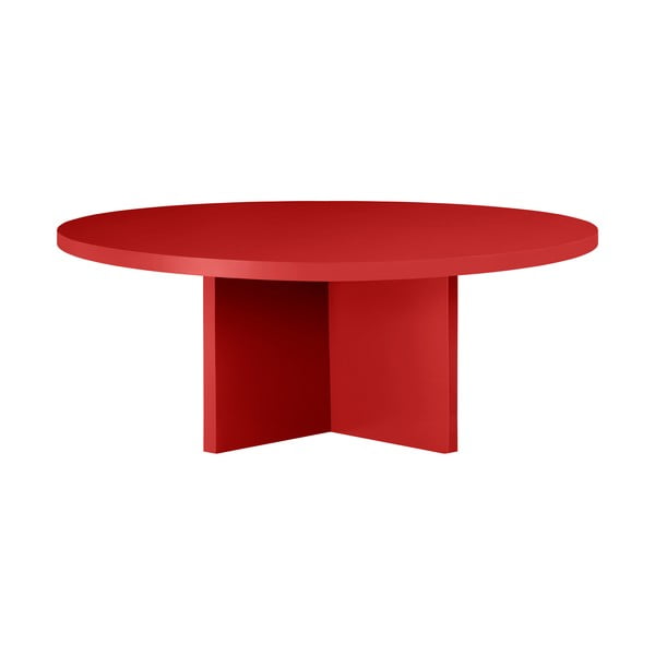 Червена кръгла масичка за кафе ø 100 cm Pausa – Really Nice Things-image-4