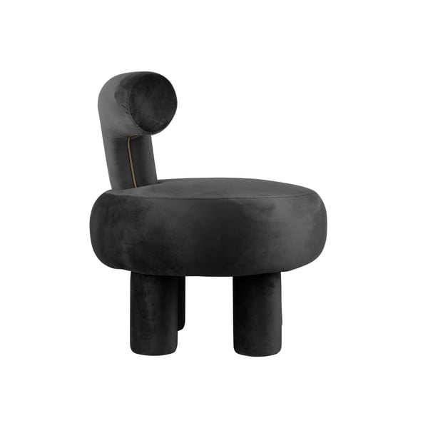 Черно кадифено кресло Abrazo – Leitmotiv-image-2
