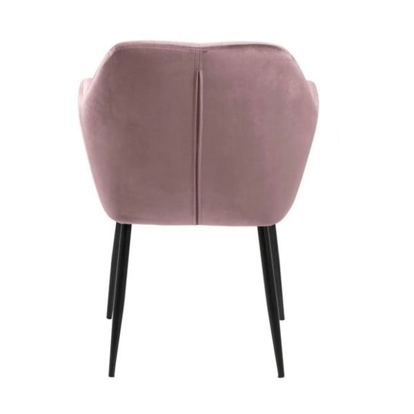 Розов тапициран трапезен стол Emilia – Actona-image-4