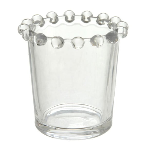 Svícen Pearl Glass, 7x7 cm
