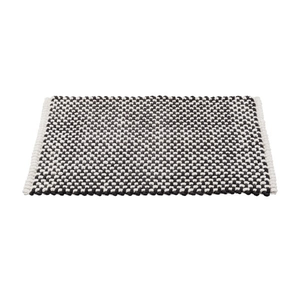 Черно-бял текстилен килим за баня 50x80 cm Covelo – Wenko-image-2