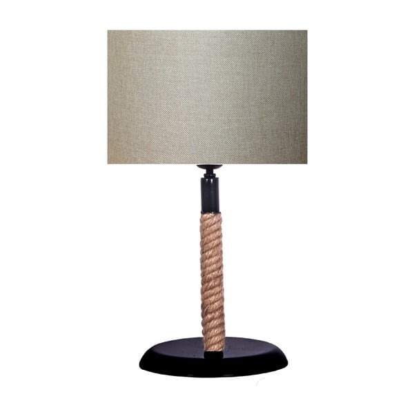 Настолна лампа със светлокафяв абажур лампа Rope - Kate Louise