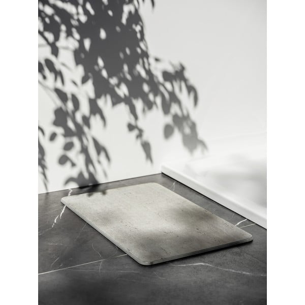 Светлокафяв килим за баня от диатомична глина 39x60 cm Puna – Wenko-image-1