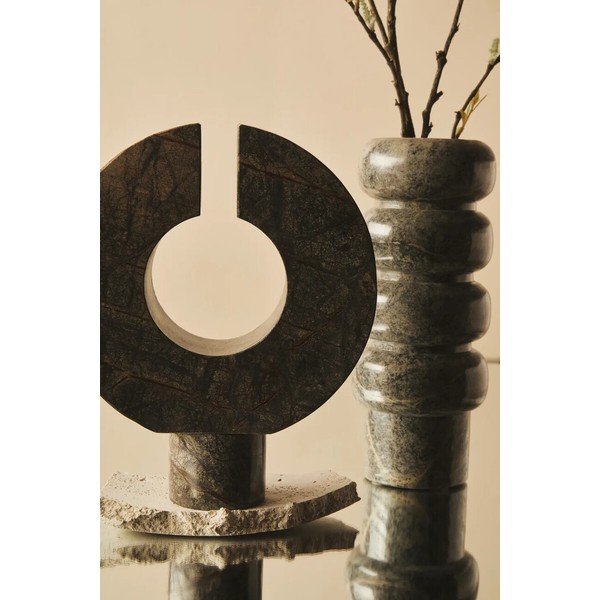 Зелена мраморна ваза (височина 25 cm) Fazio – Premier Housewares-image-3