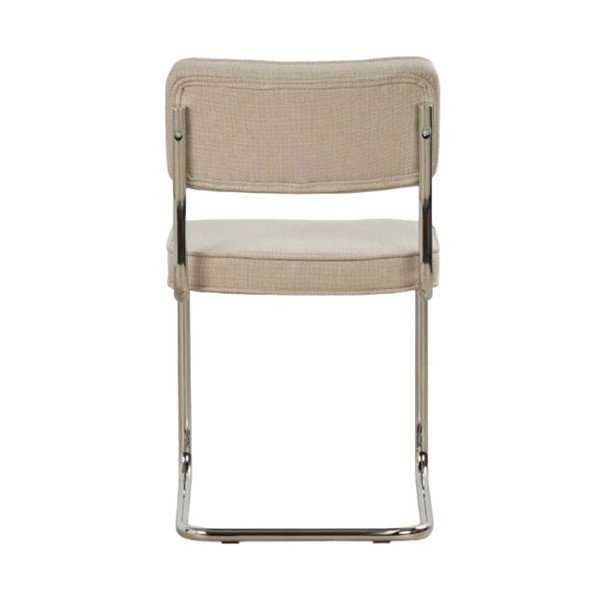 Бежов тапициран люлеещ се трапезен стол Rupert – Unique Furniture-image-3