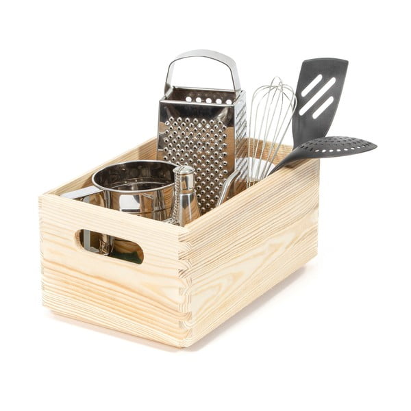 Кутия за съхранение от борова дървесина Custom, 30 x 20 x 14 cm - Compactor-image-2