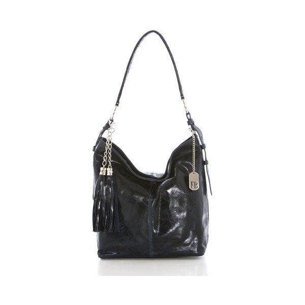 Kožená kabelka Hobo Navy