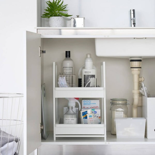 Бял метален допълнителен рафт 30x42 cm Tower – YAMAZAKI-image-4