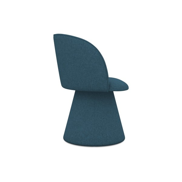 Син тапициран трапезен стол Maia – Makamii-image-2