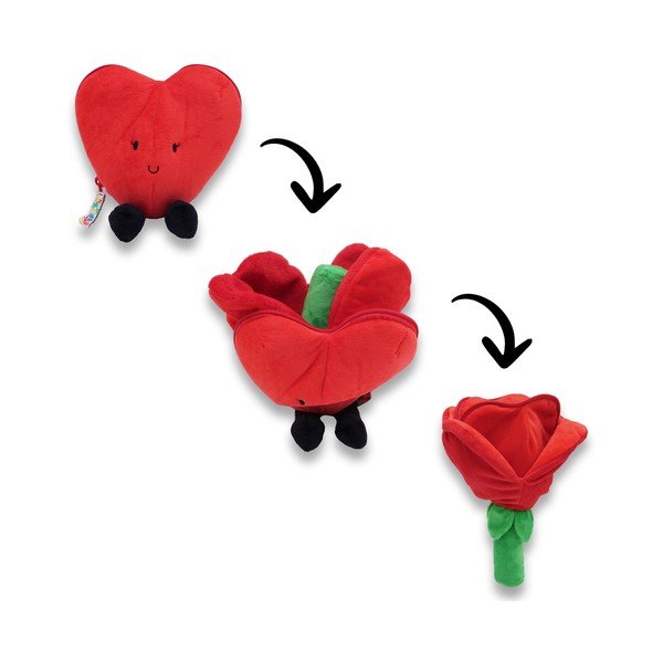 Плюшена играчка Flipetz 2in1 Heart – Les Deglingos