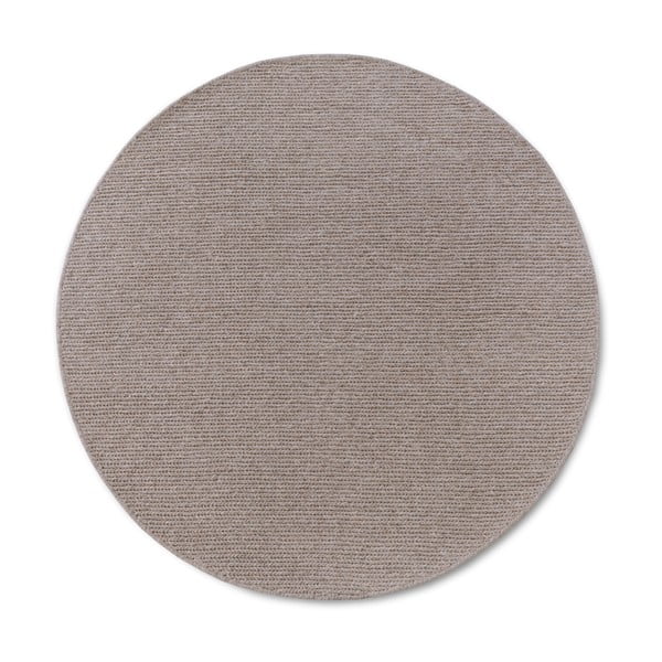 Светлокафяв ръчно изработен вълнен кръгъл килим ø 160 cm Francois – Villeroy&Boch