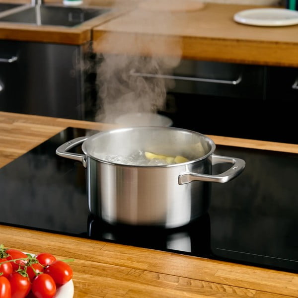 Тенджера от неръждаема стомана с капак подходяща за индукционен котлон 4 l Lucca 3.0 – FABINI-image-1