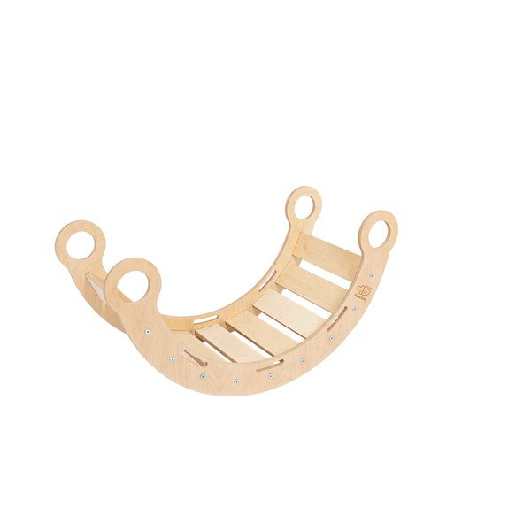 Люлка от масивен бор в естествен цвят 39x75x38 cm Montessori – Meowbaby