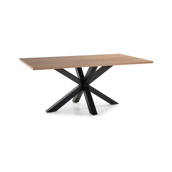 Трапезна маса с дъбов плот 100x180 cm Comba - Marckeric-image-2