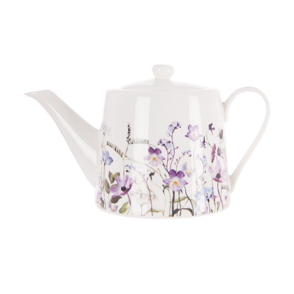 Бял/лилав порцеланов чайник 1 l Louka – Orion-image-3