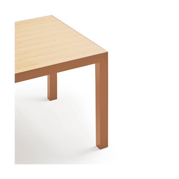 Трапезна маса с дъбова дървена плоскост 75x180 cm Alma – Teulat-image-3