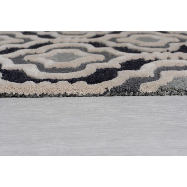 Сив вълнен килим 290x200 cm Moorish Amira - Flair Rugs-image-4