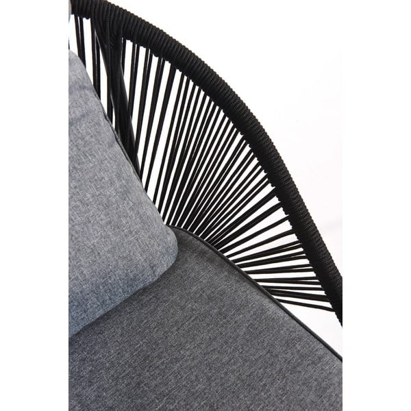 Черен градински диван с три места North - Bonami Selection-image-3