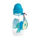 Синя/тюркоазена тританова детска бутилка 500 ml Elvis the Elephant – Rex London