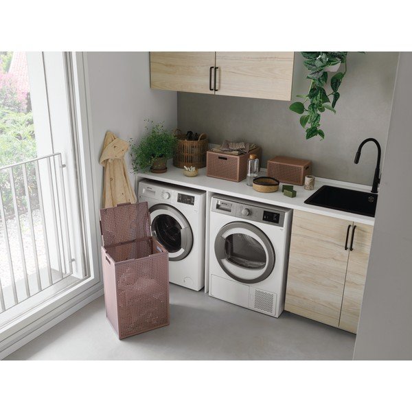 Сиво-розов кош за пране от рециклирана пластмаса 60 l Kaya – Curver-image-2